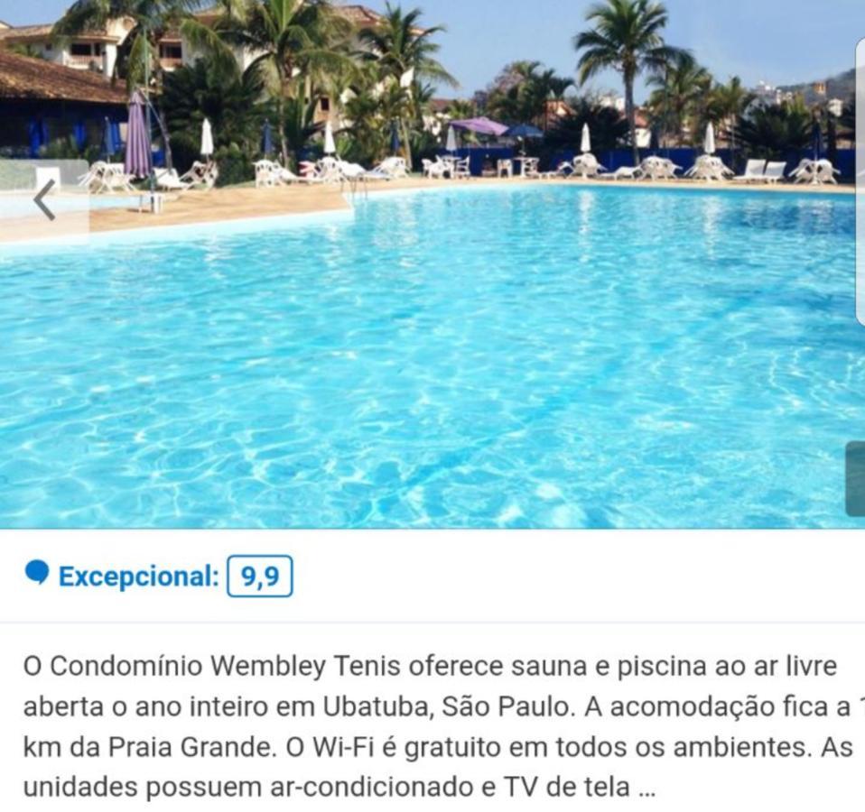 Ubatuba Apto. Wembley Tenisアパートメント エクステリア 写真